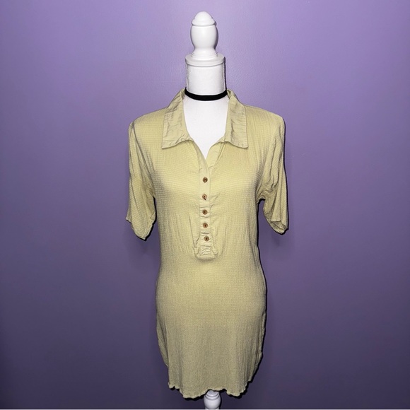 Free People Yellow Endless Summer Something Casual Mini Dress - Picture 2 of 16